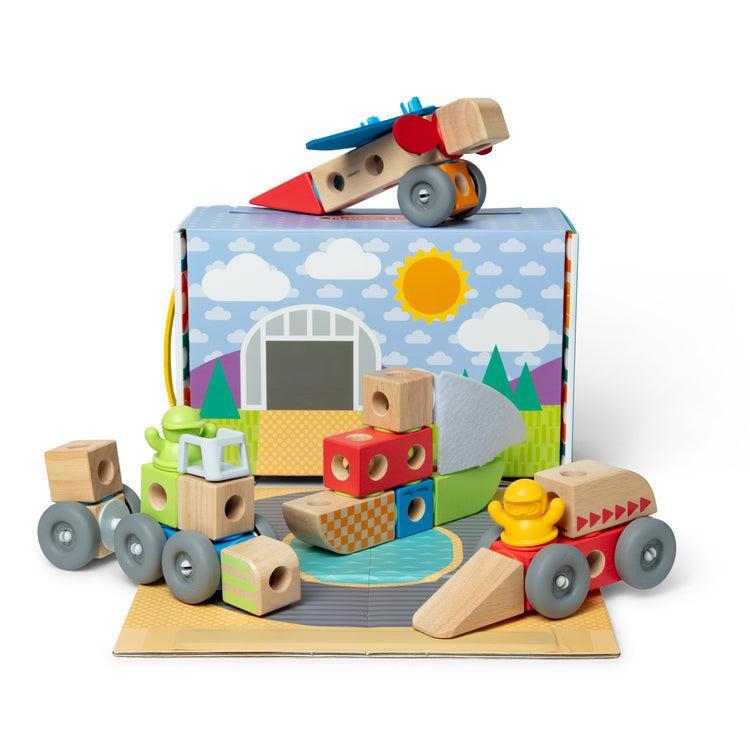 Vehicles Play Set Blockables-Melissa & Doug-The Red Balloon Toy Store