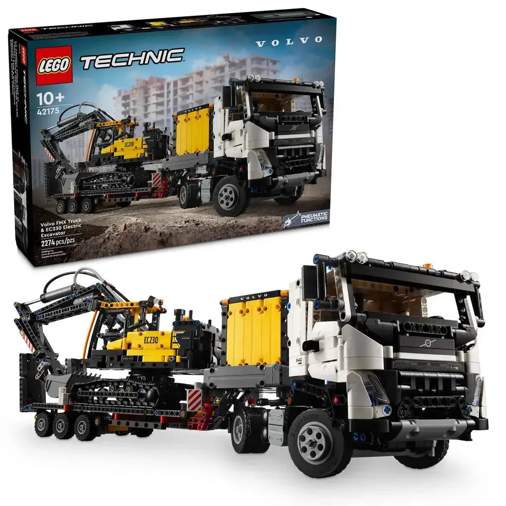 Volvo FMX Truck & EC230 Electric Excavator-LEGO-The Red Balloon Toy Store