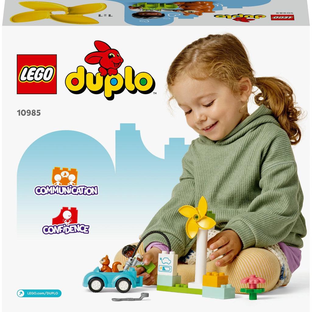 back of the box shows another image of the child playing with the playset