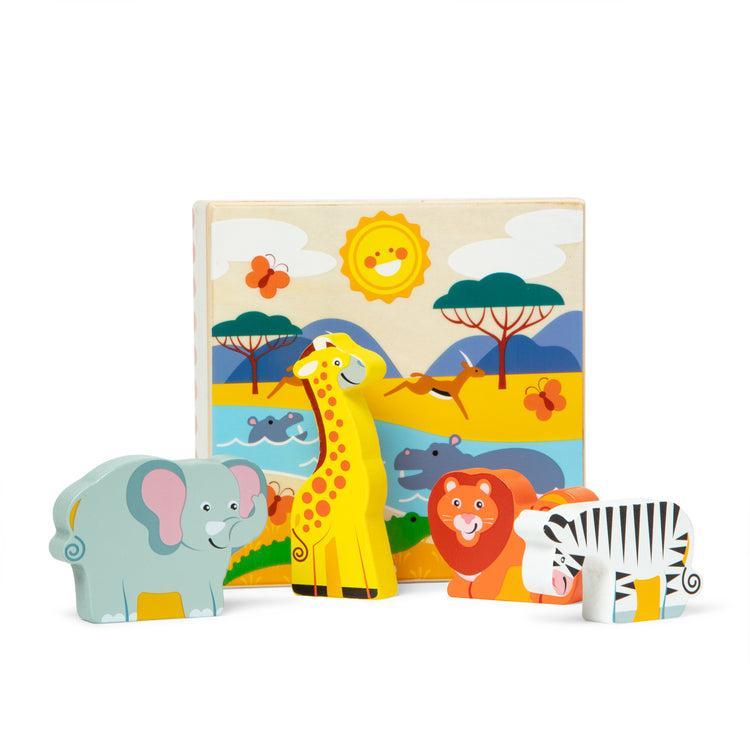 Wooden Animal Matching Safari-Melissa & Doug-The Red Balloon Toy Store