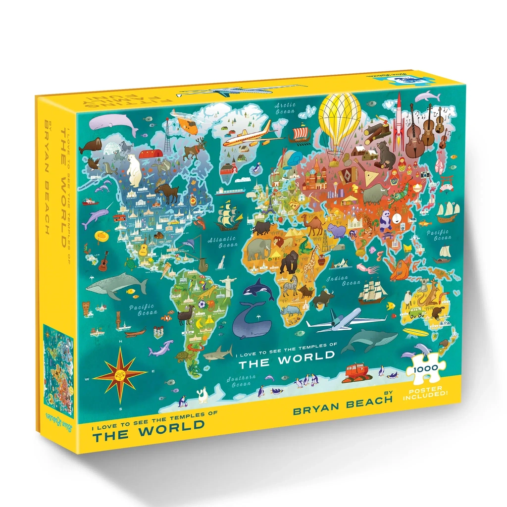 Image of the front of the puzzle box. It gives information such as the title, the piece count, and a picture of what the finished puzzle will look like.