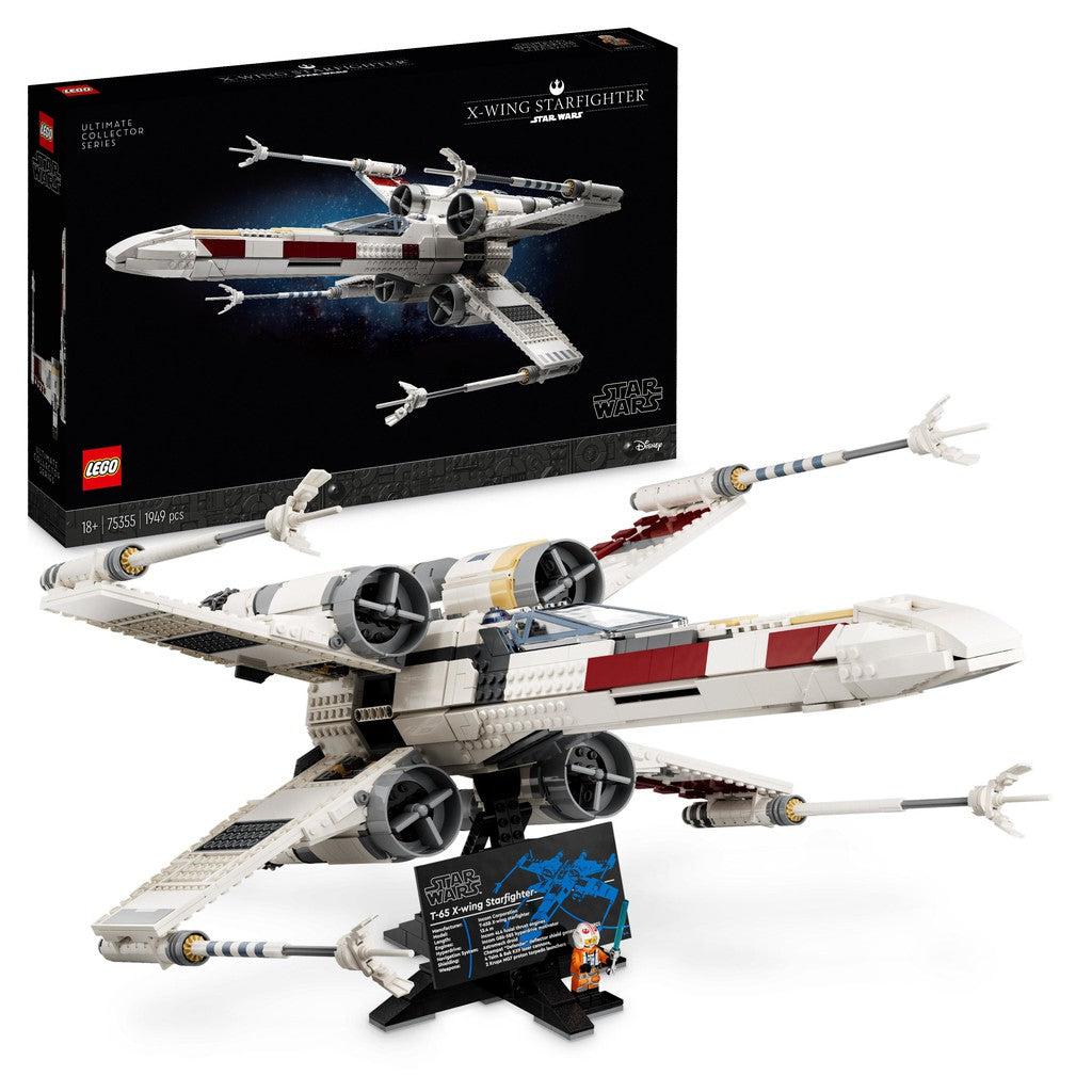 the X-WIng from star wars made with LEGO. Build the impressive starfighter for star wars fans