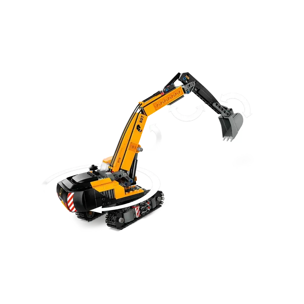 Yellow Construction Excavator-LEGO-The Red Balloon Toy Store