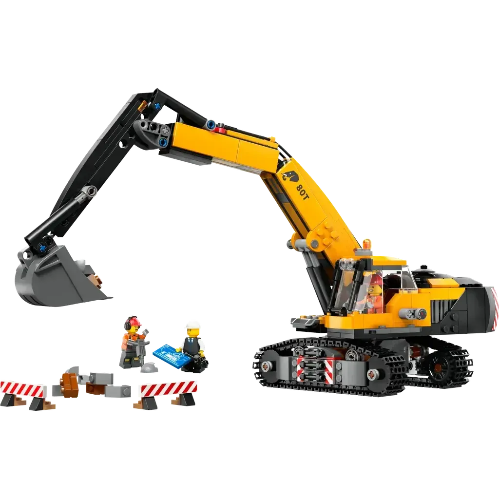 Yellow Construction Excavator-LEGO-The Red Balloon Toy Store