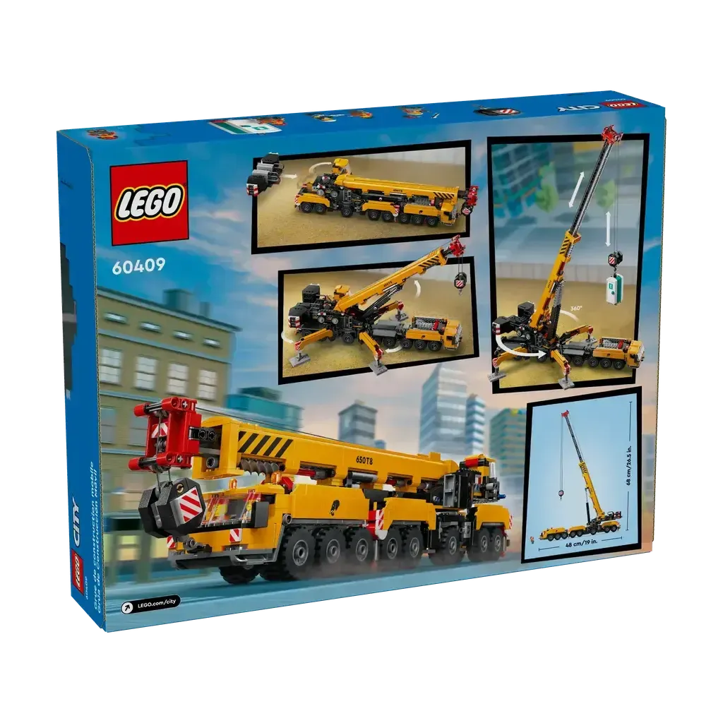 Yellow Mobile Construction Crane-LEGO-The Red Balloon Toy Store