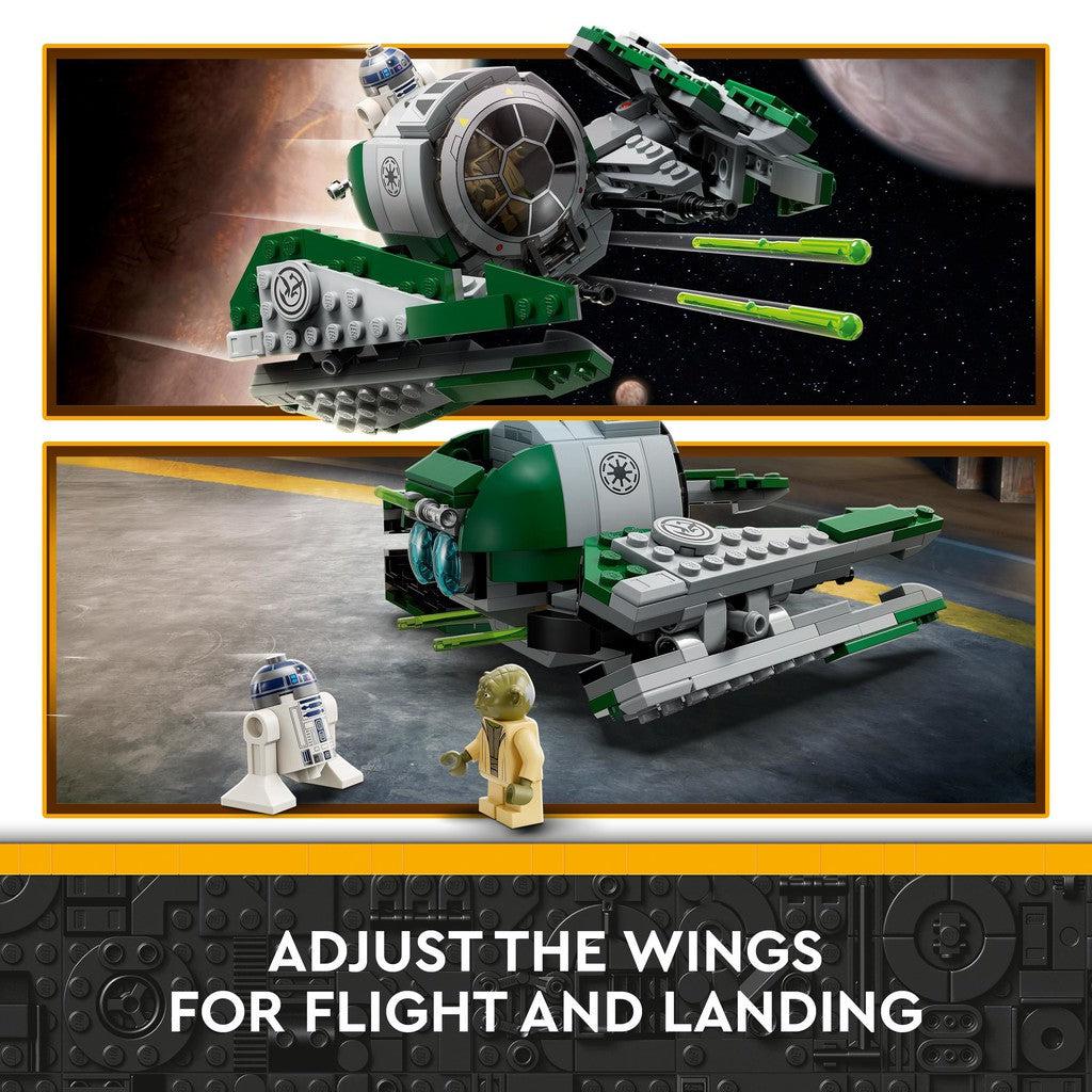 adjust the wings for flight and landing