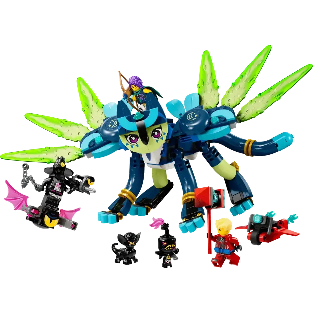 Zoey and Zian the Cat-Owl-LEGO-The Red Balloon Toy Store