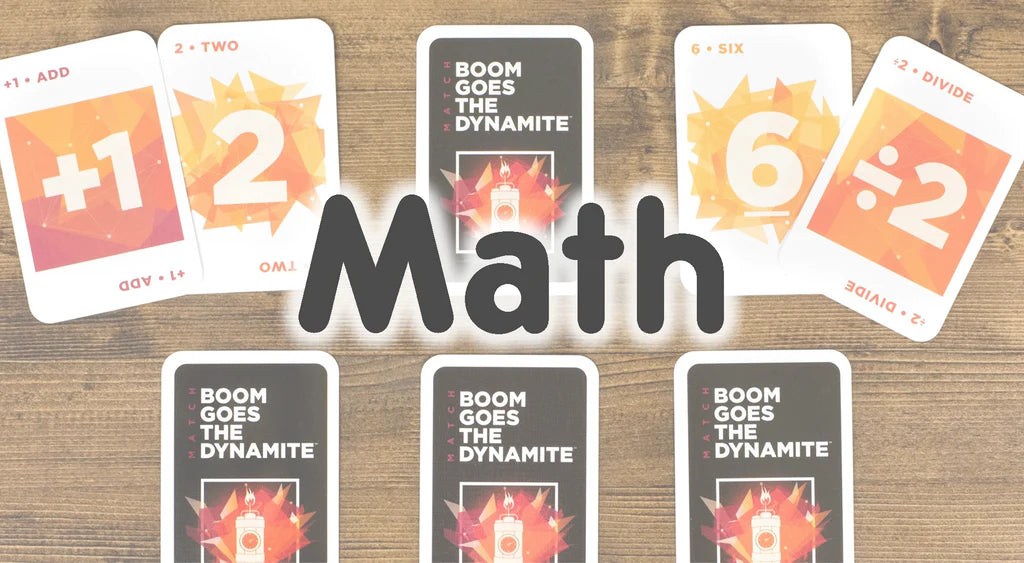 math - boom does the dynamite card game cards on table