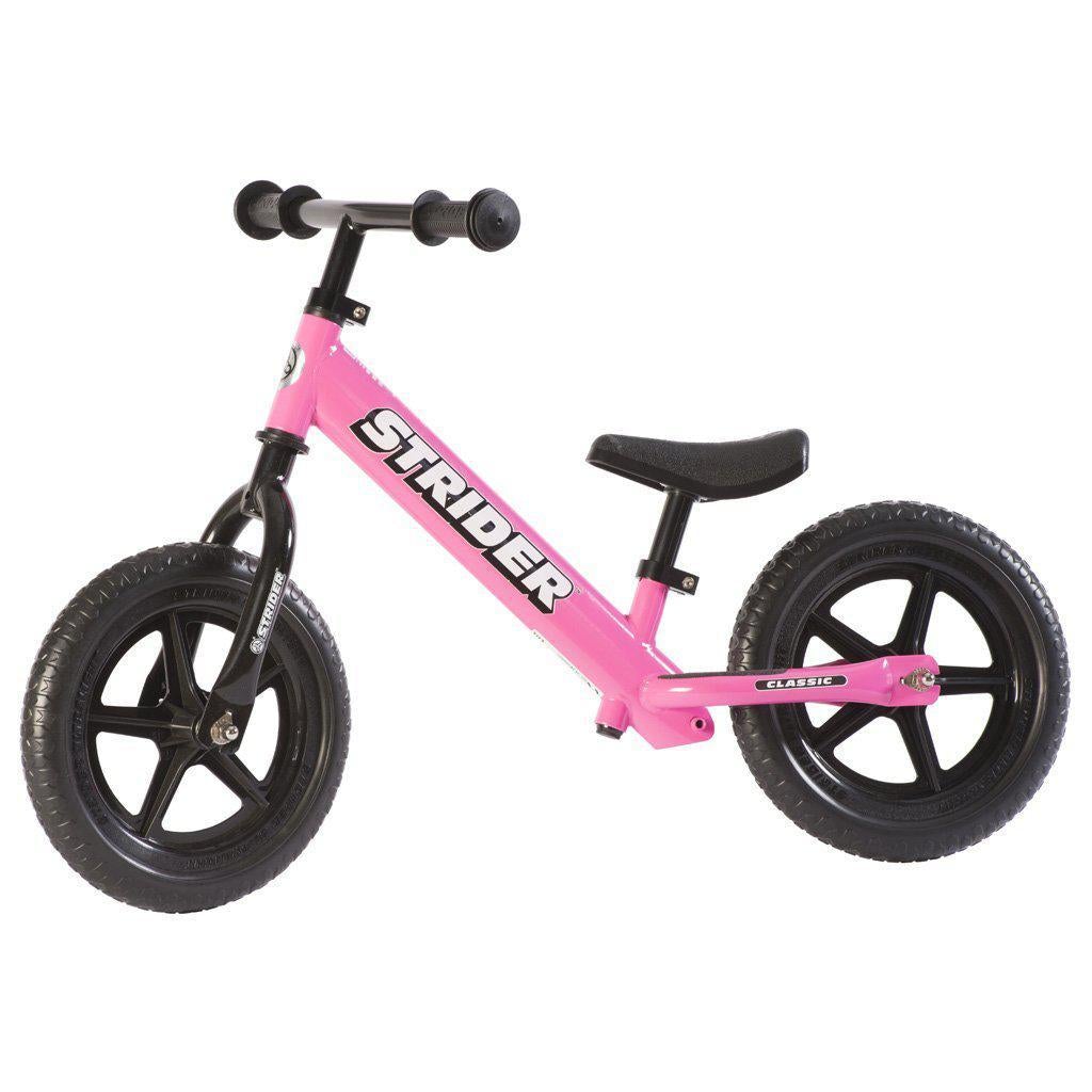 pink pedal bike Strider 12 Classic Balance Bike (Pink)
