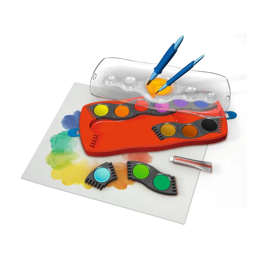 12 Connector Paint Box with Brush-Faber-Castell-The Red Balloon Toy Store