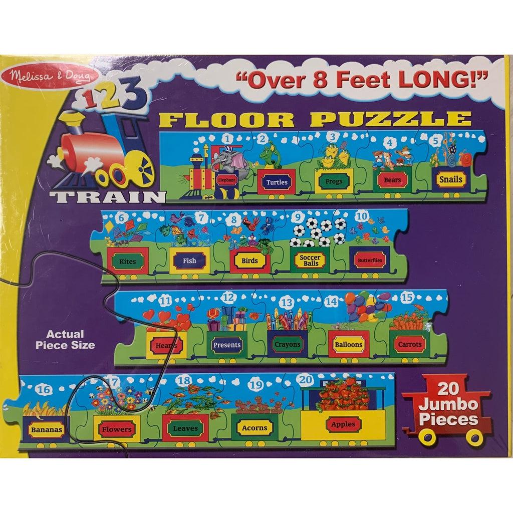 123 Train Floor Puzzle 20 pc-Melissa & Doug-The Red Balloon Toy Store