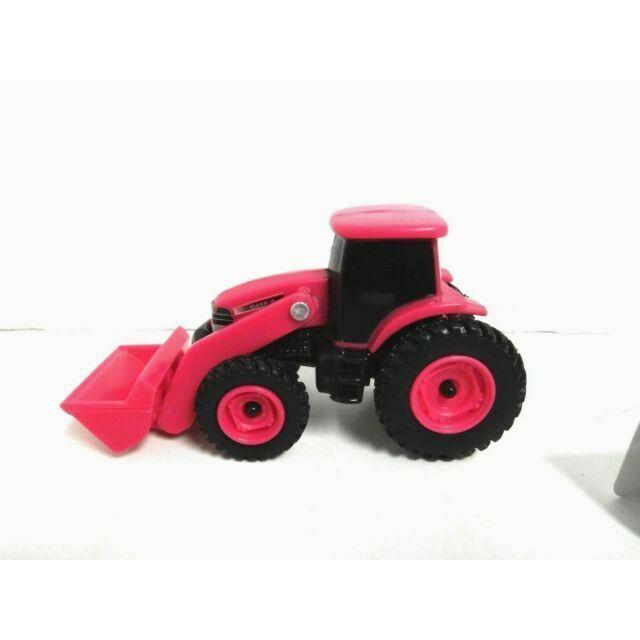 1:64 Tractor with Loader, Pink-Tomy-The Red Balloon Toy Store