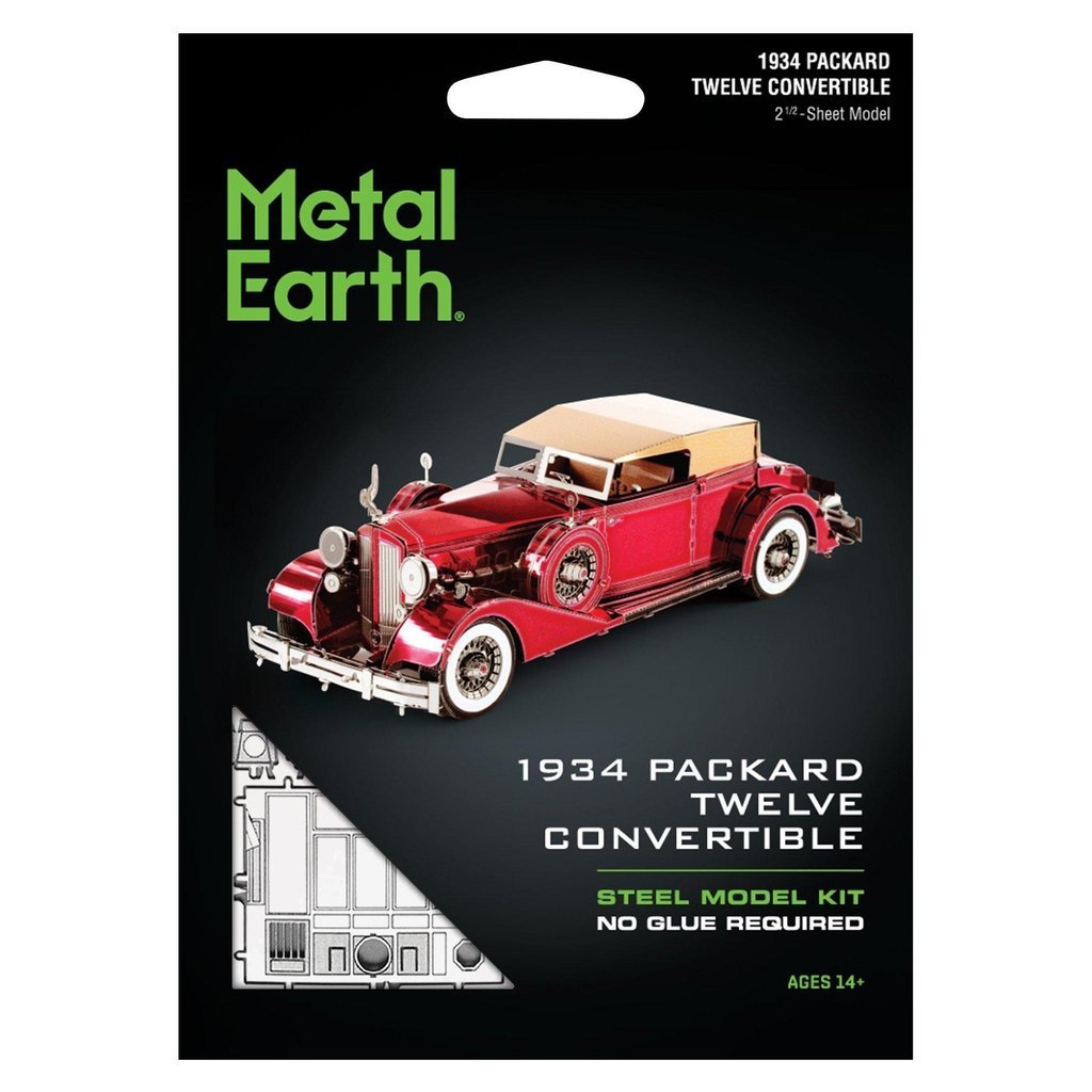 1934 Packard Twelve Convertible-Metal Earth-The Red Balloon Toy Store