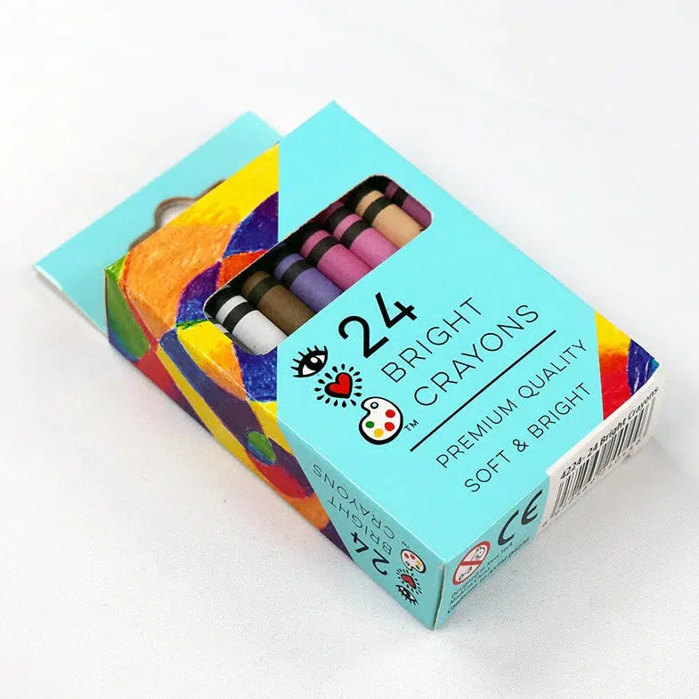 24 Bright Crayons-Bright Stripes-The Red Balloon Toy Store
