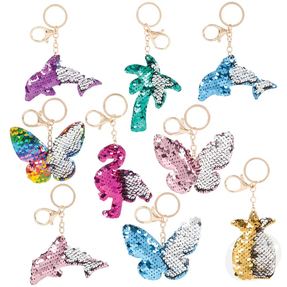 3" Flip Sequin Keychain Assortment-The Toy Network-The Red Balloon Toy Store