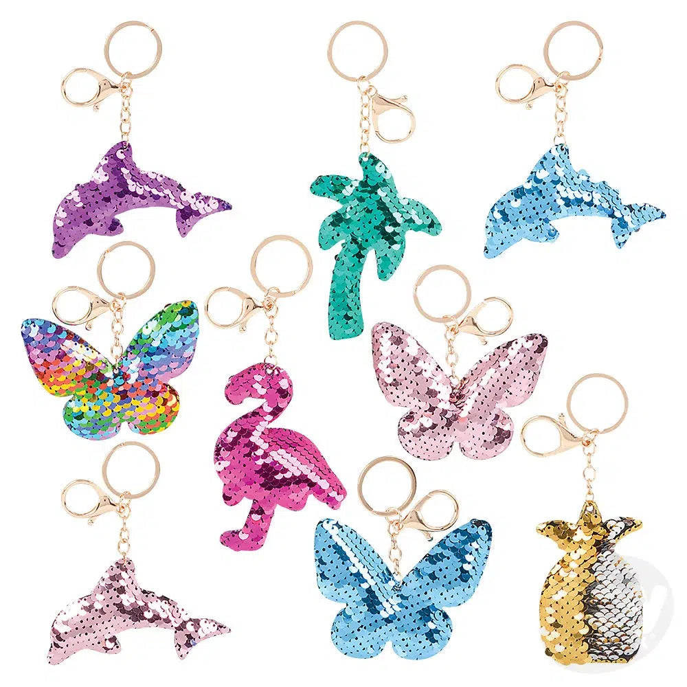 3" Flip Sequin Keychain Assortment-The Toy Network-The Red Balloon Toy Store