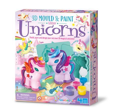 3D Mould & Paint Unicorns-Toysmith-The Red Balloon Toy Store