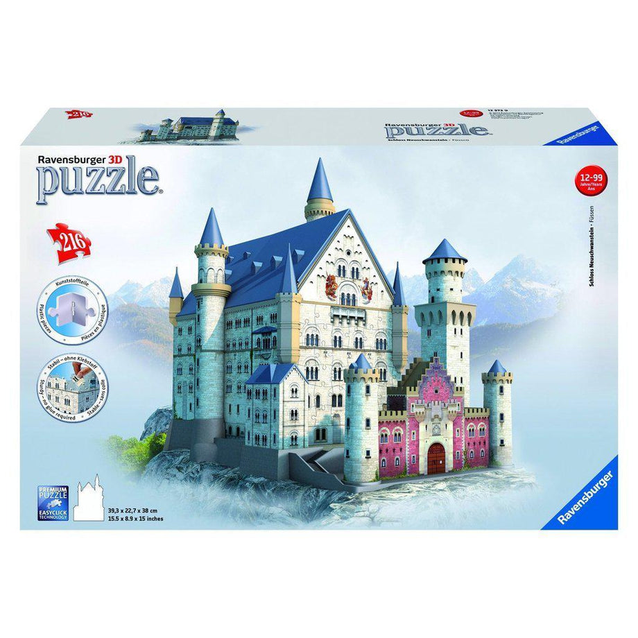 3D Puzzle - Neuschwanstein Castle – The Red Balloon Toy Store