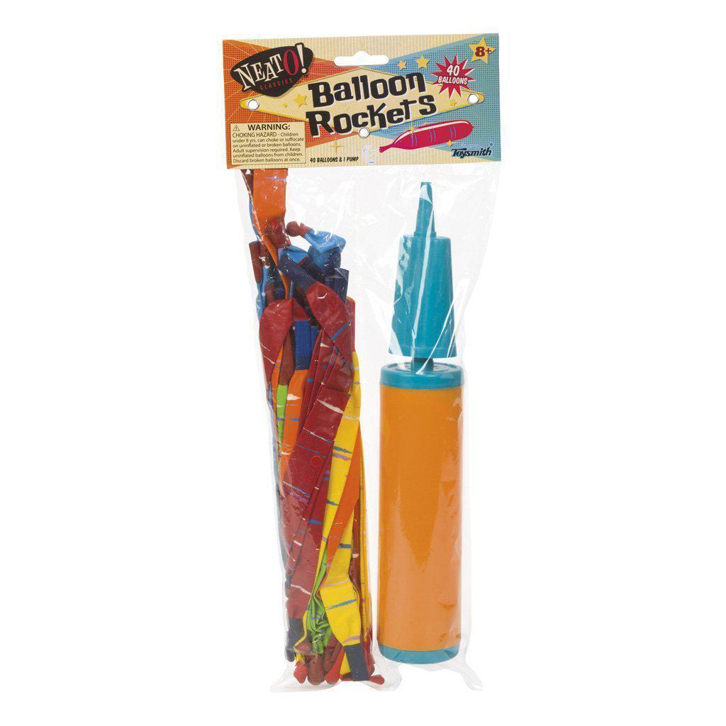 40 Rocket Balloons With Pump-Toysmith-The Red Balloon Toy Store