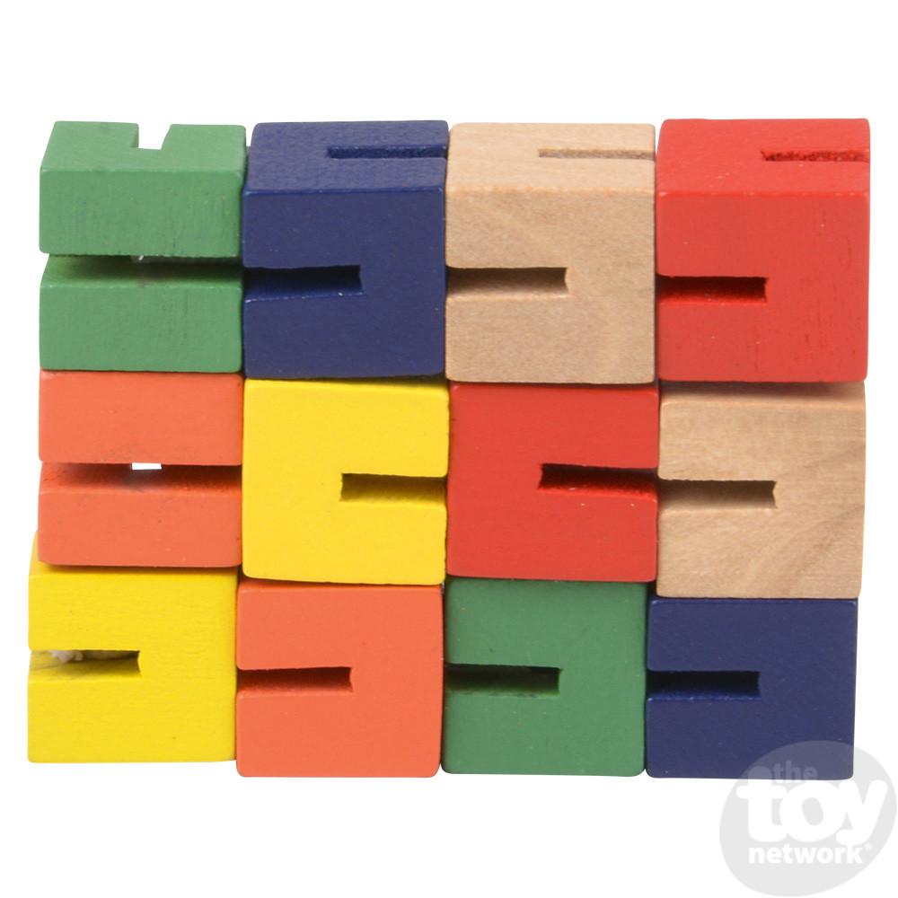 6" Wooden Twist Cube-The Toy Network-The Red Balloon Toy Store