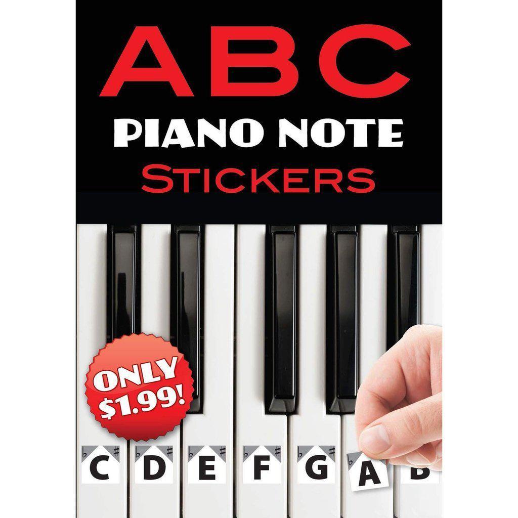 A B C Piano Note Stickers-Dover Publications-The Red Balloon Toy Store