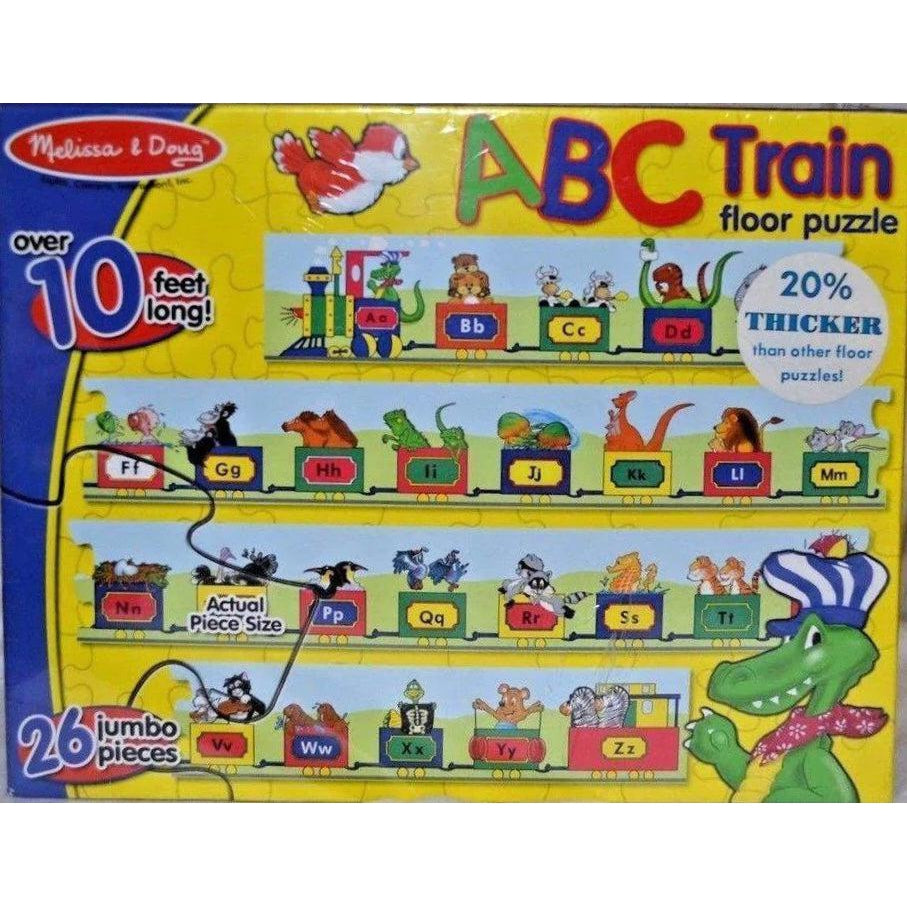 ABC Train Floor Puzzle 26 pc-Melissa & Doug-The Red Balloon Toy Store