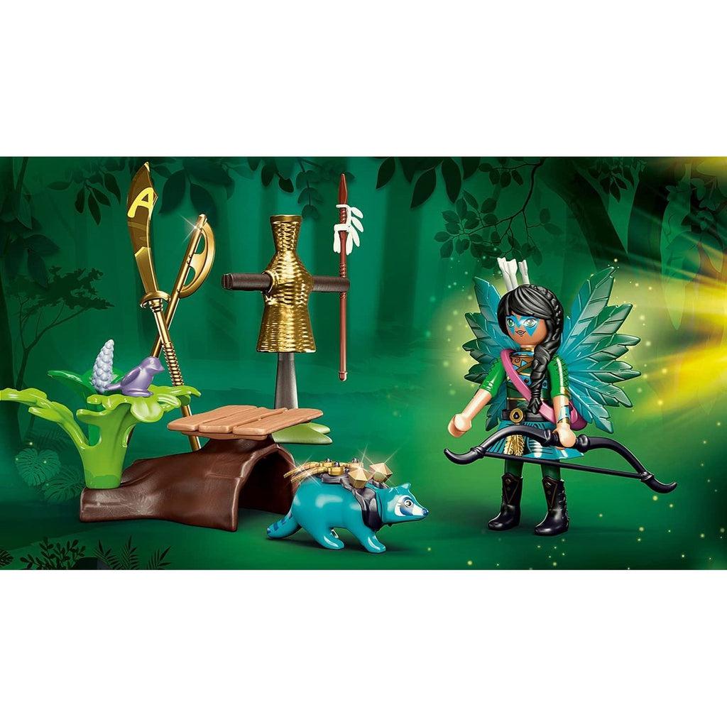 Adventures of Ayuma - Knight Fairy w/ Raccoon Starter Pack-Playmobil-The Red Balloon Toy Store