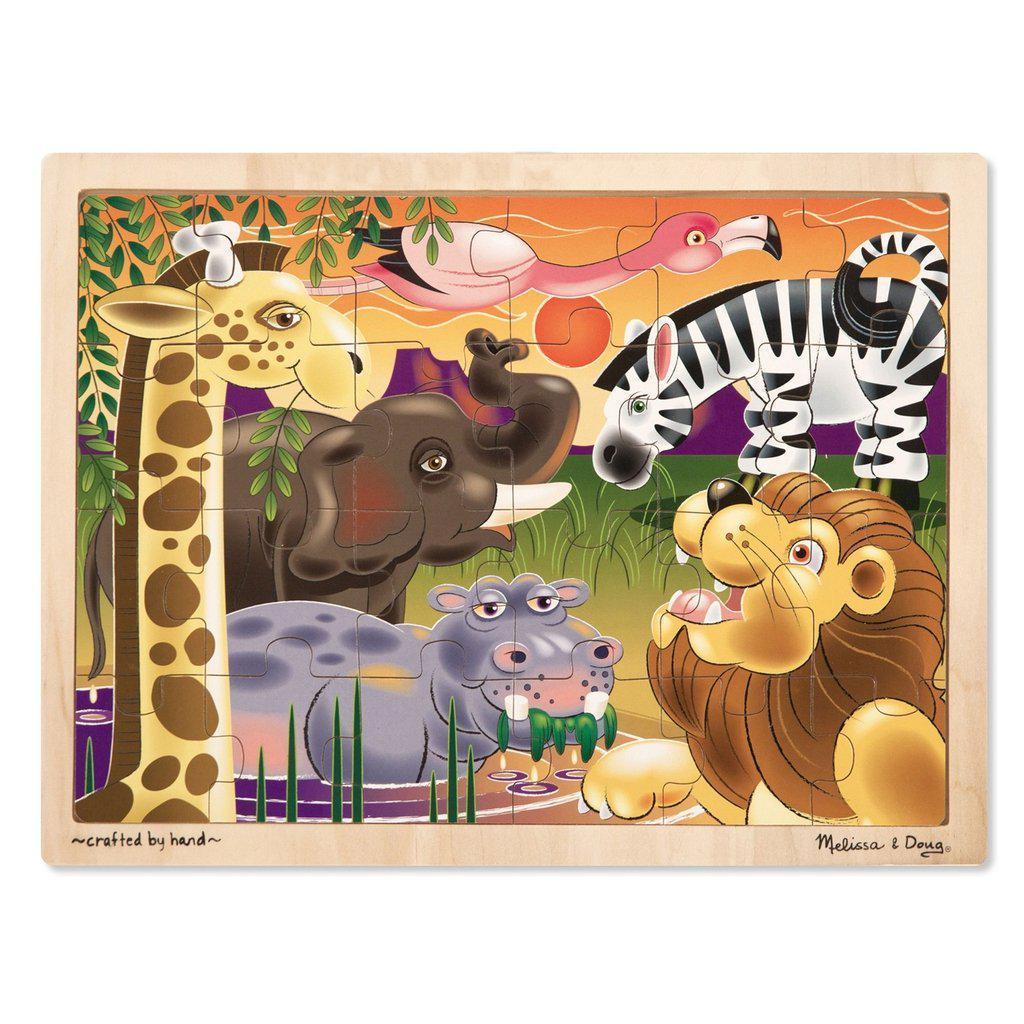 African Plains Jigsaw 24pc-Melissa & Doug-The Red Balloon Toy Store