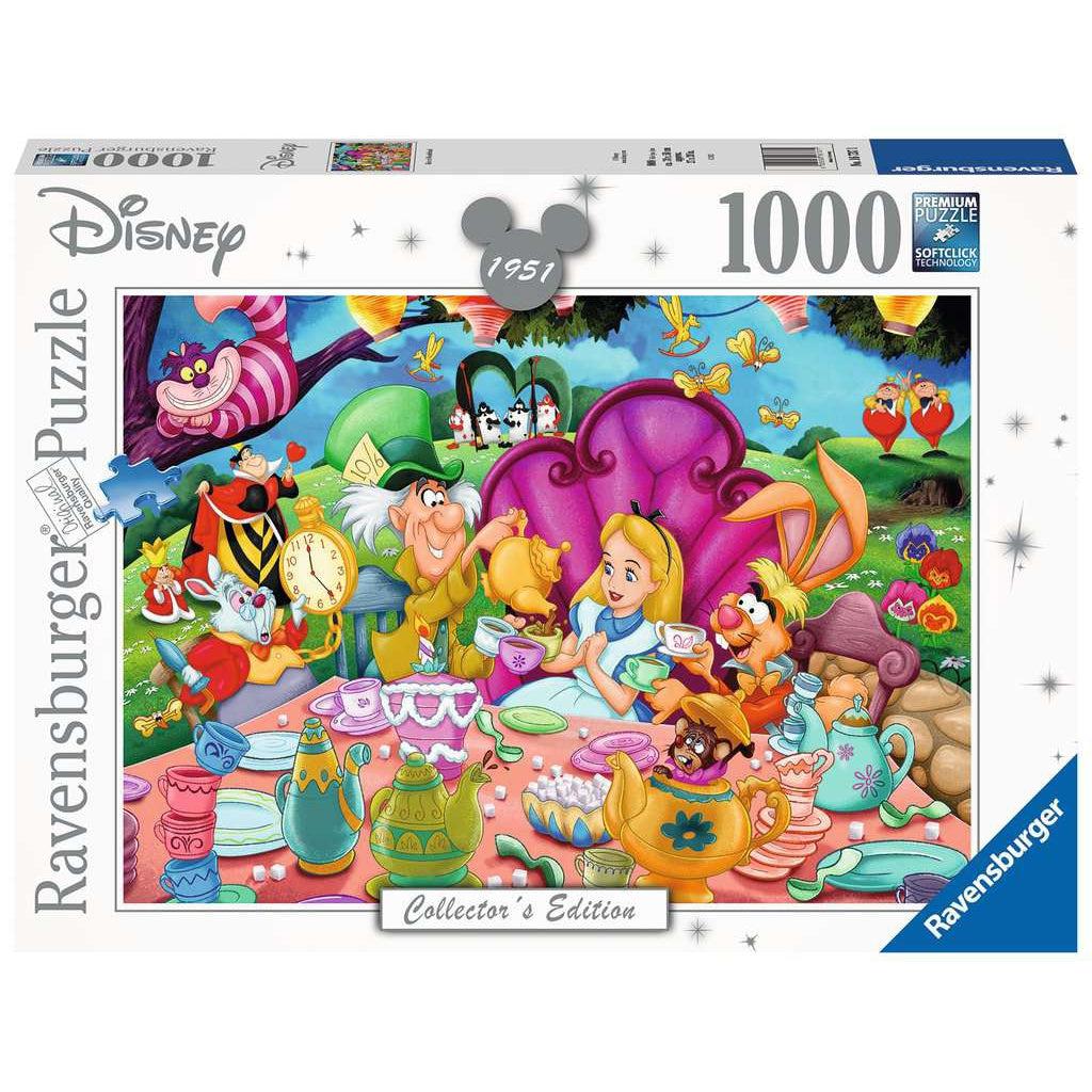 Puzzle box | Collector's Edition, Disney 1951 | Image of Alice in Wonderland characters at a tea party | 1000pcs
