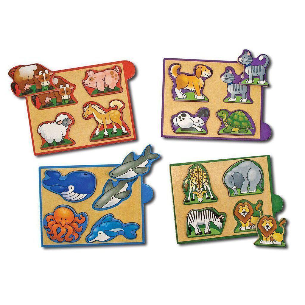 Animals Mini-Puzzle Pack-Melissa & Doug-The Red Balloon Toy Store