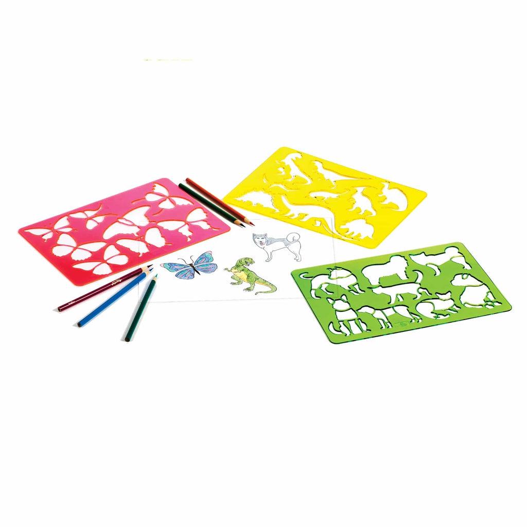 Art Box Stencils Assorted-Schylling-The Red Balloon Toy Store