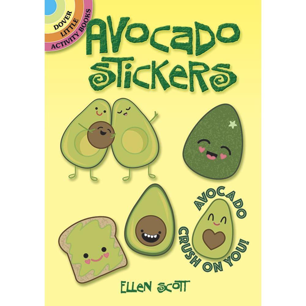 Avocado Stickers-Dover Publications-The Red Balloon Toy Store