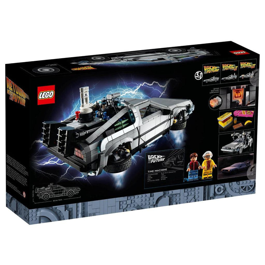  LEGO 10300 Back to The Future Time Machine,Building 1 of 3  Versions of The time-Traveling car(1872 Pieces) : Toys & Games