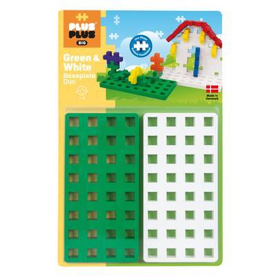 Big Green and White Baseplate Duo-Plus-Plus-The Red Balloon Toy Store