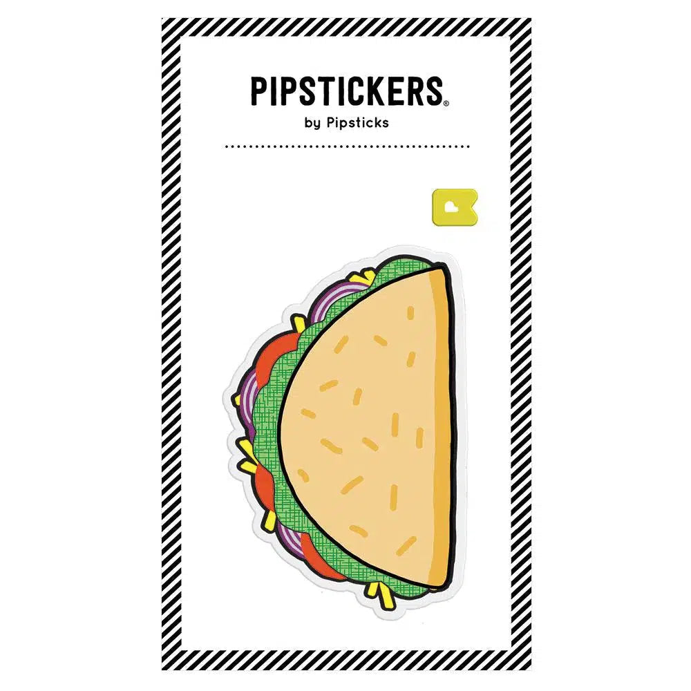 Big Puffy Taco Sticker-PipStickers-The Red Balloon Toy Store