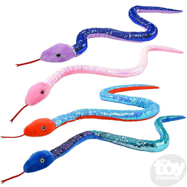 Giant Rainbow Sequin Snake - The Toy Network – The Red Balloon Toy Store