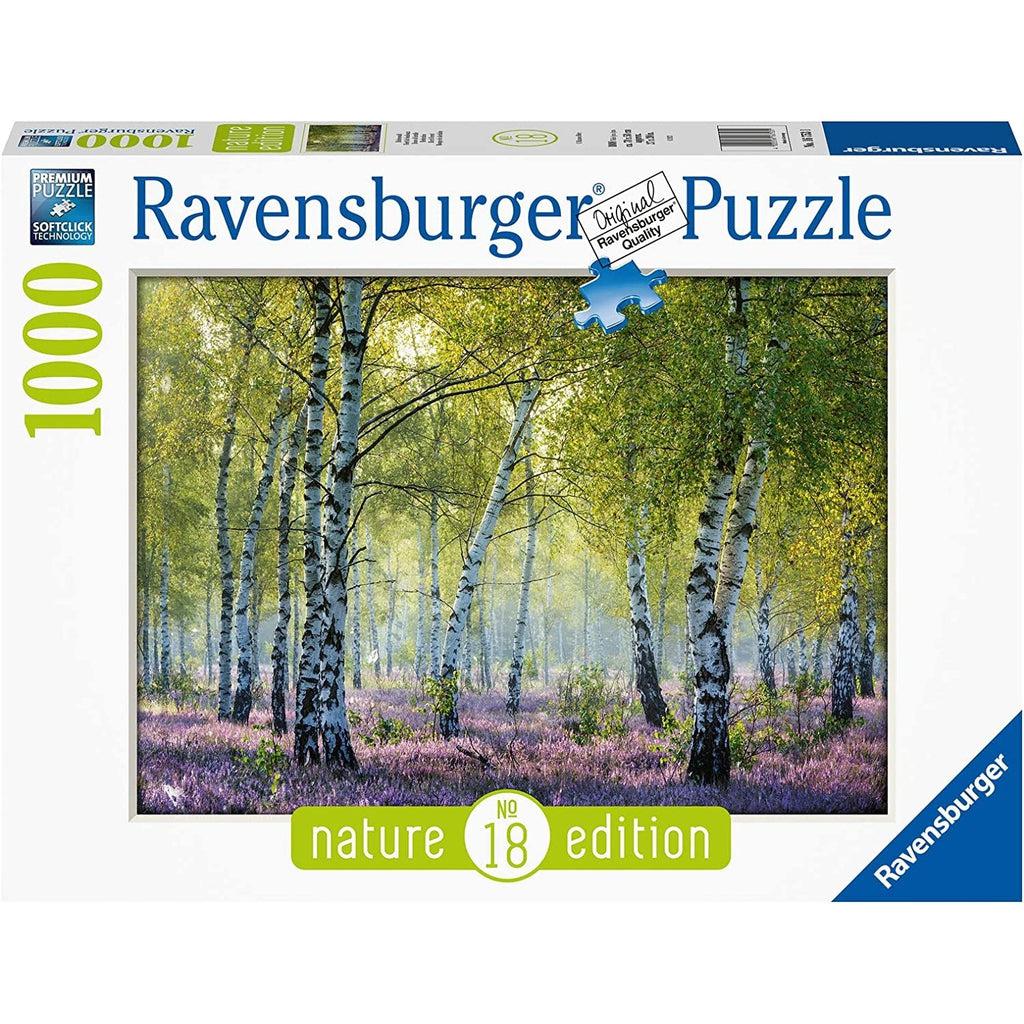 Puzzle box | Nature Edition No. 18 | Image of birch forest scene | 1000pcs