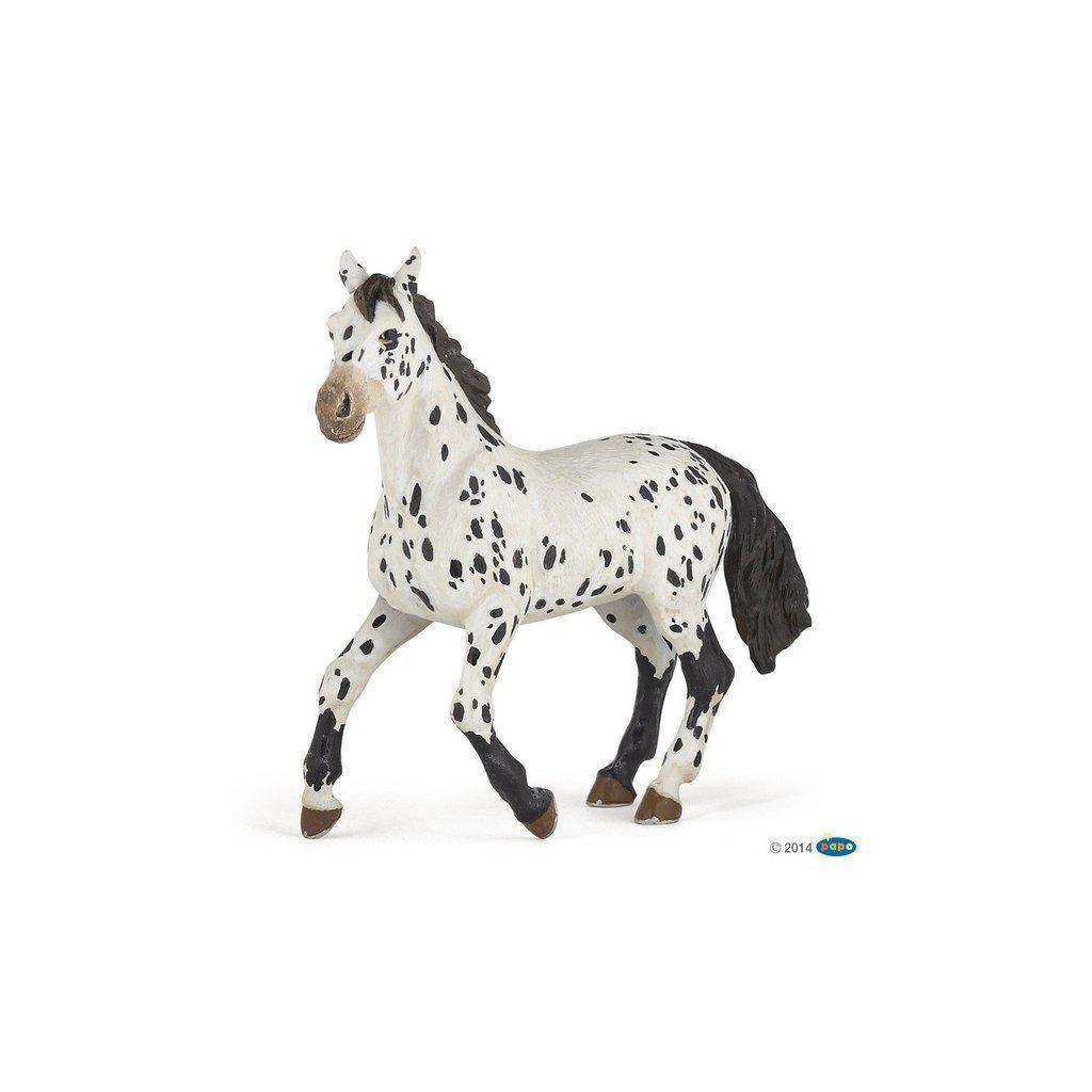 Black Appaloosa Horse-Papo-The Red Balloon Toy Store