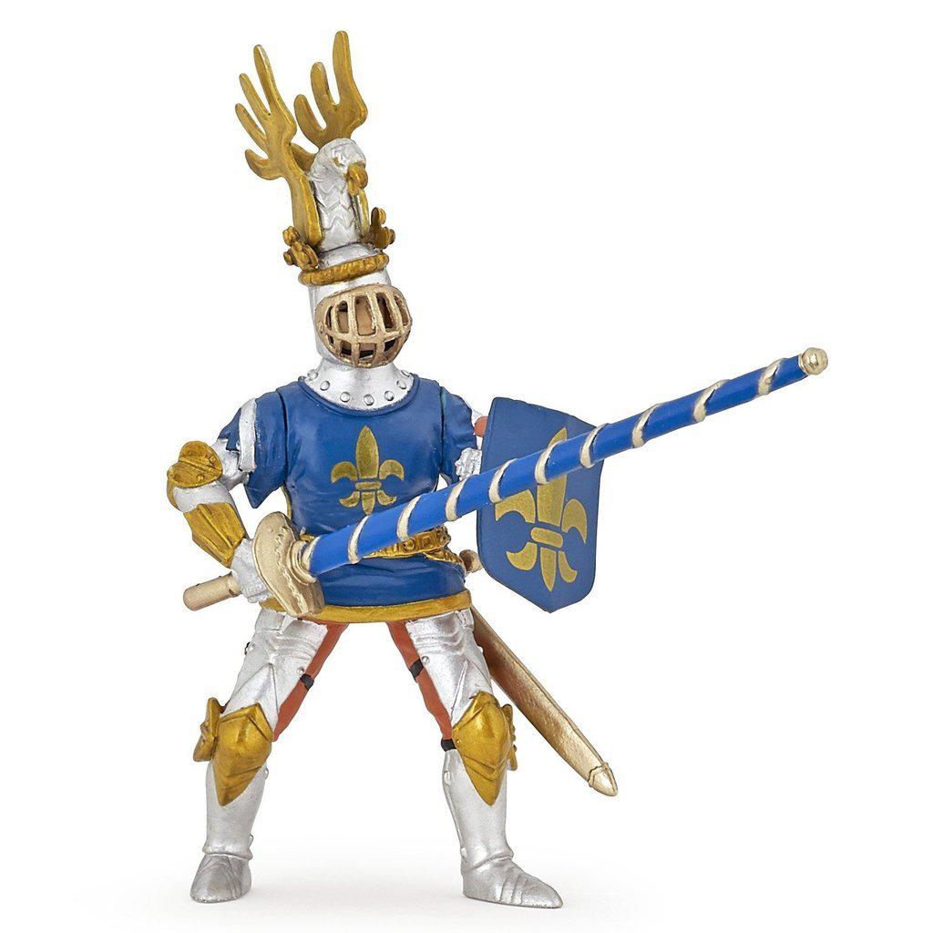 Blue Knight Fleur De Lys-Papo-The Red Balloon Toy Store