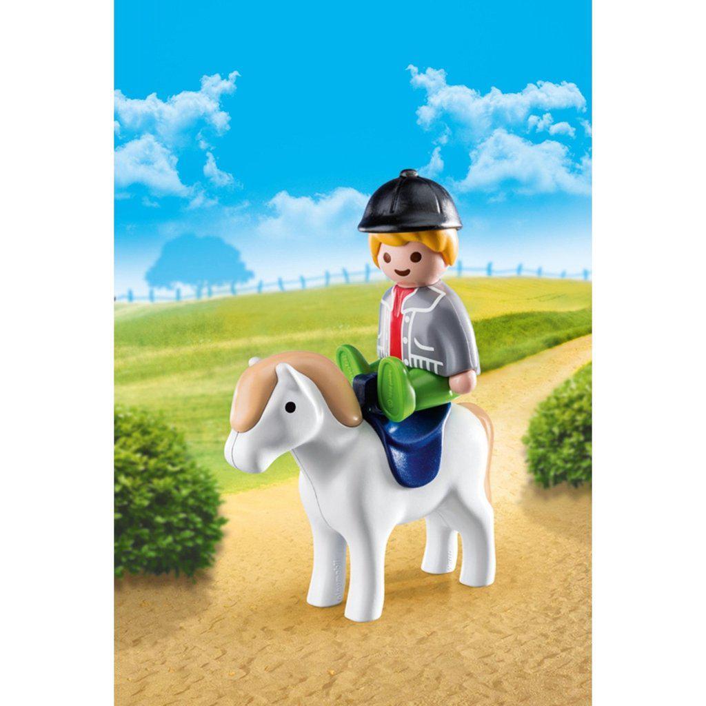 Boy with Pony Play Set-Playmobil-The Red Balloon Toy Store
