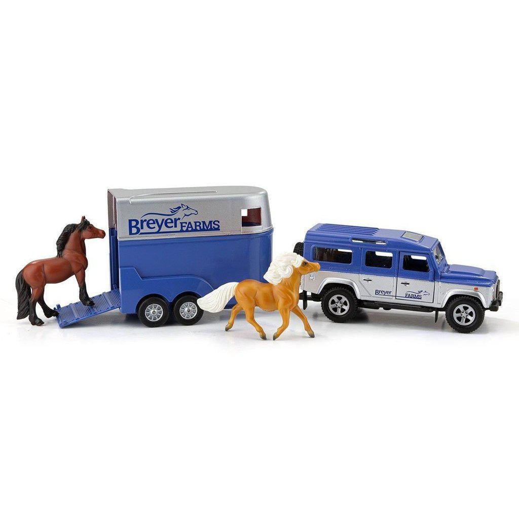 Breyer Land Rover and Tag-A-Long Horse Trailer-Breyer-The Red Balloon Toy Store
