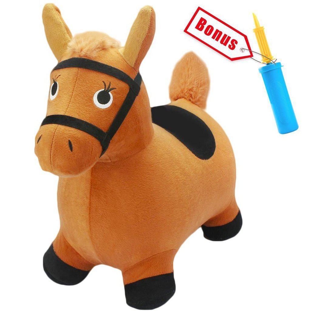 Brown Horse - Bouncy Pals-iPlay iLearn-The Red Balloon Toy Store