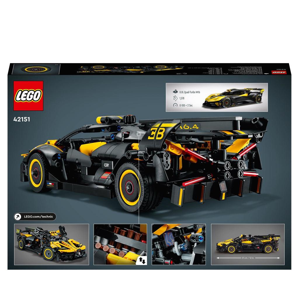back of the box shows the rear view of the car again and a handful of the previous images along the bottom of the back