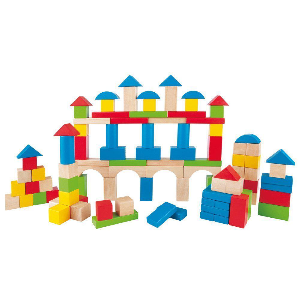 Build Up & Away Blocks - 100 pcs-Hape-The Red Balloon Toy Store