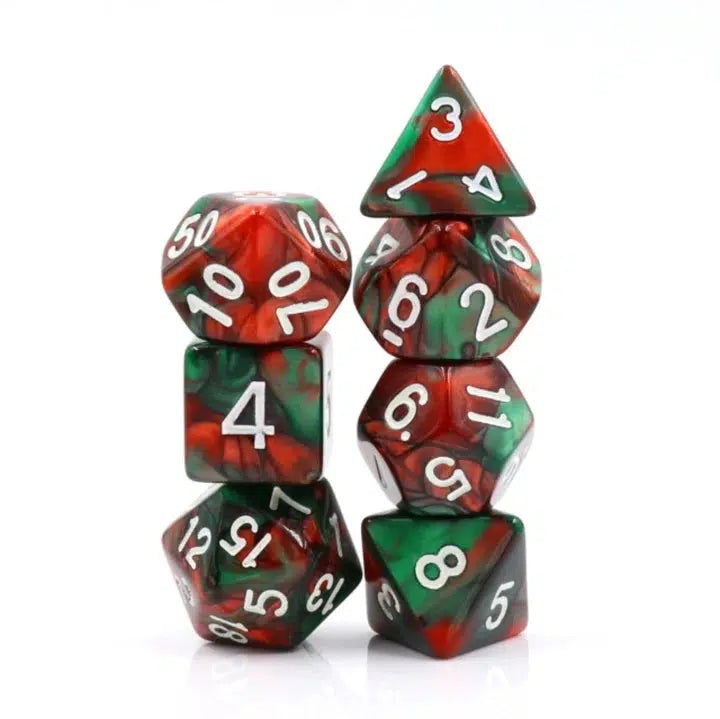 The dice are shown stacked in two vertical piles.