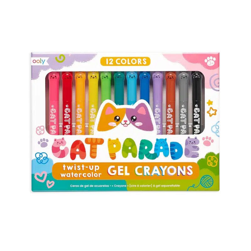 Cat Parade Watercolor Gel Crayons-OOLY-The Red Balloon Toy Store