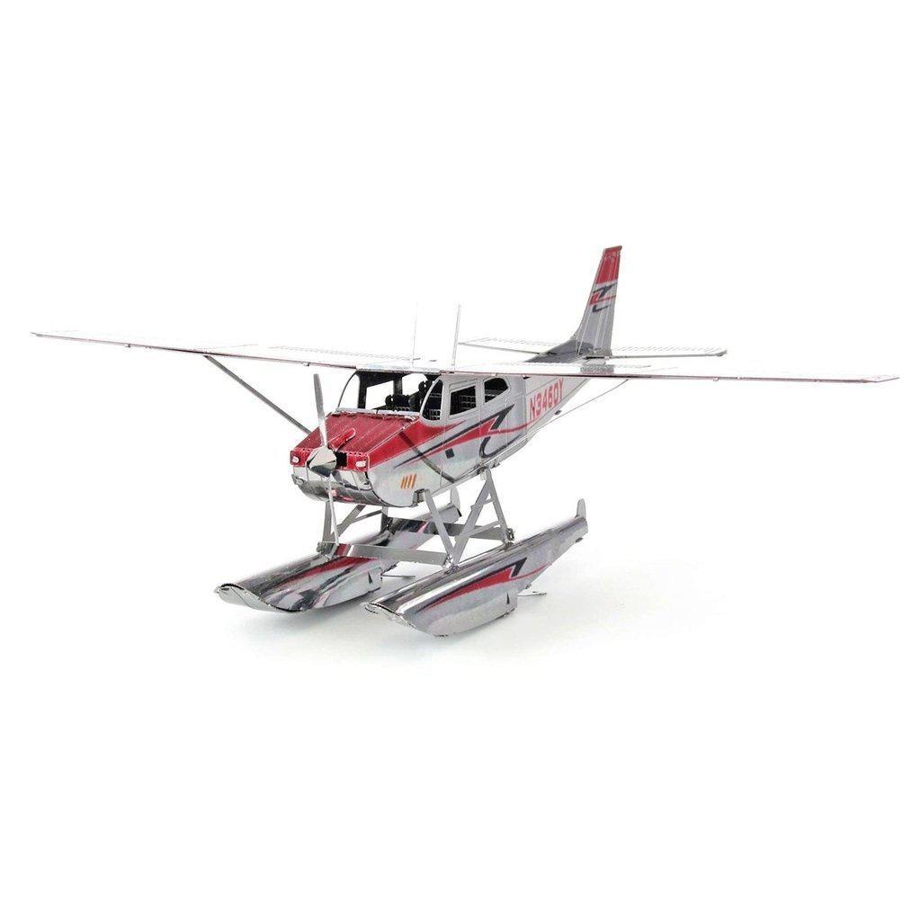 Cessna 182 Floatplane Model-Metal Earth-The Red Balloon Toy Store