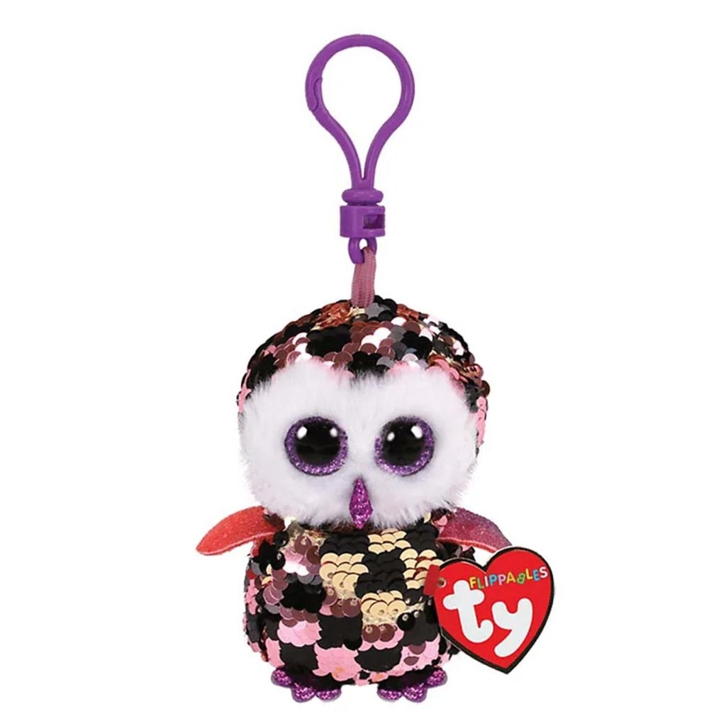Checks - Sequin Owl Clip-Ty-The Red Balloon Toy Store