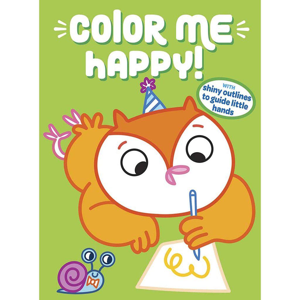 Color Me Happy! (Green): With Shiny Outlines to Guide Little Hands-Dover Publications-The Red Balloon Toy Store