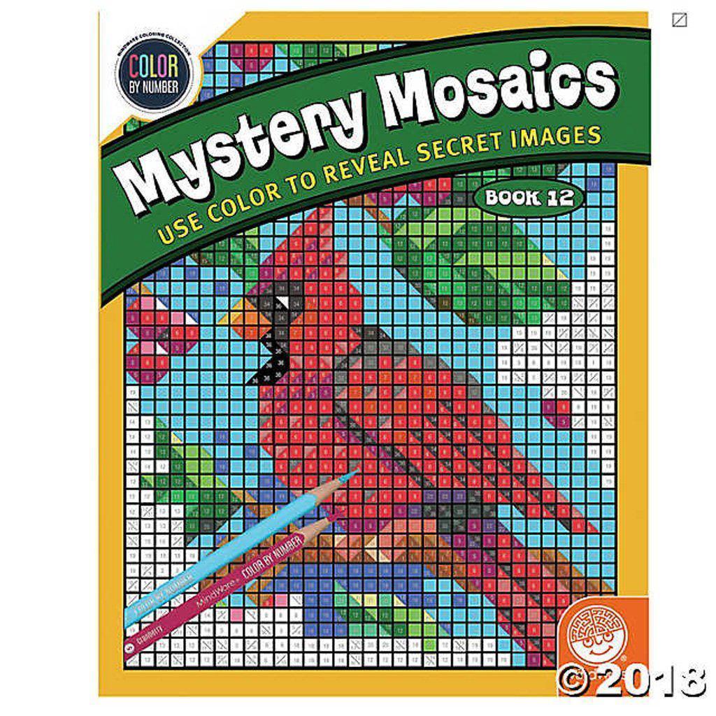 Color by Number Mystery Mosaics: Book 12-MindWare-The Red Balloon Toy Store